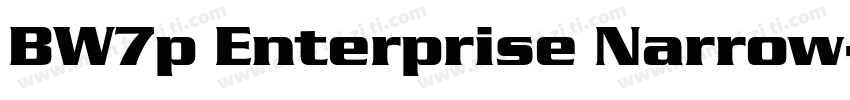 BW7p Enterprise Narrow字体转换